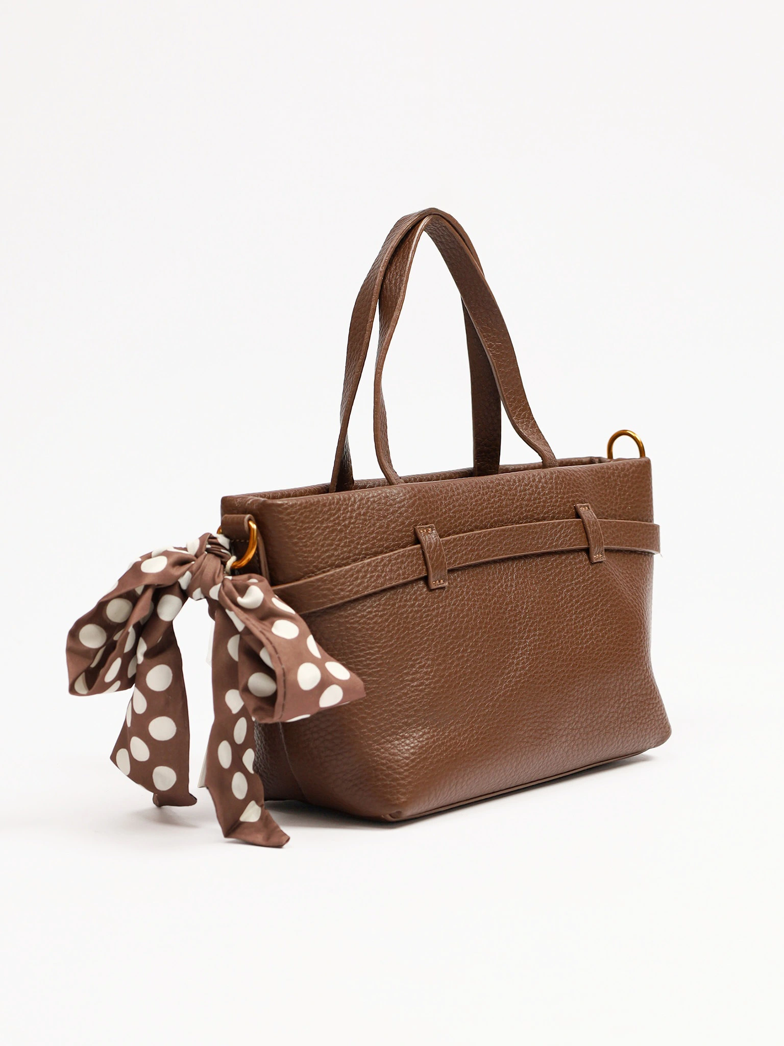 Сумка-тоут с декоративным платком и ремешком с пряжкой в ассортименте